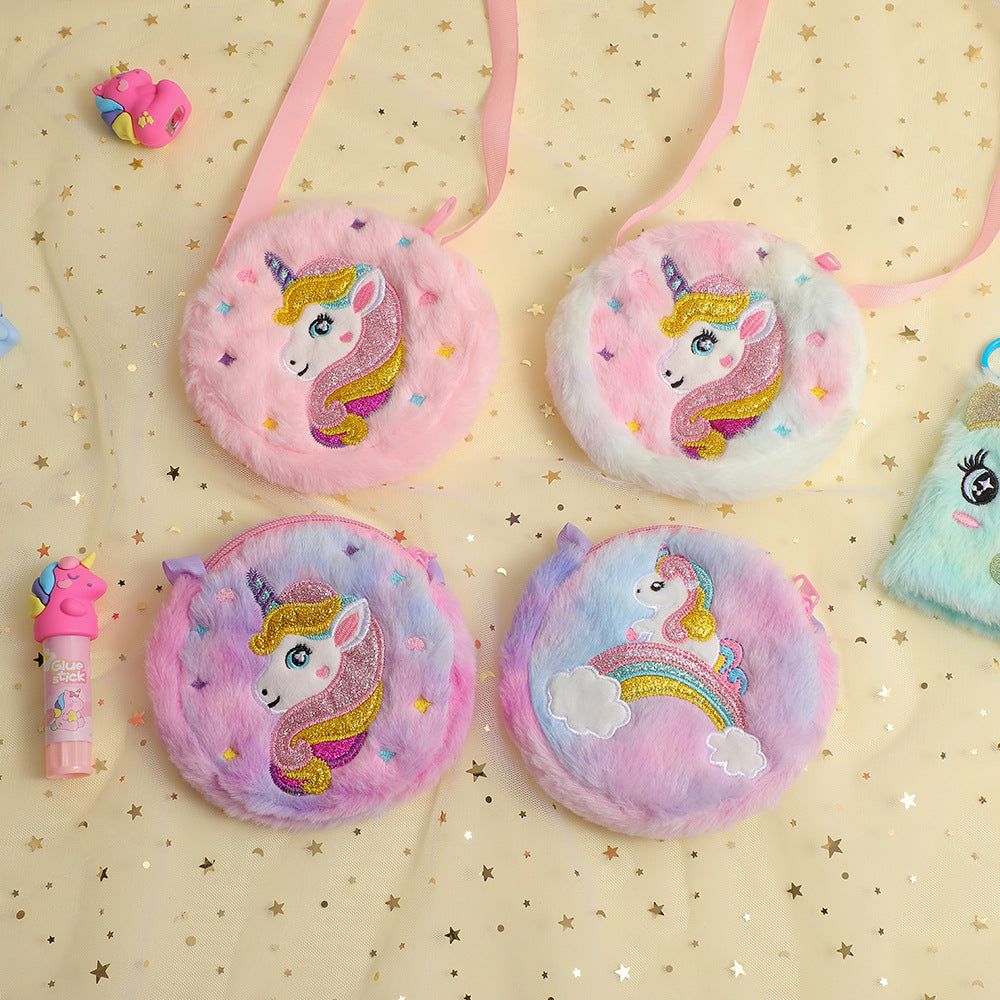 Wholesale New Unicorn Plush Shoulder Bag Cute Shoulder Crossbody Bag